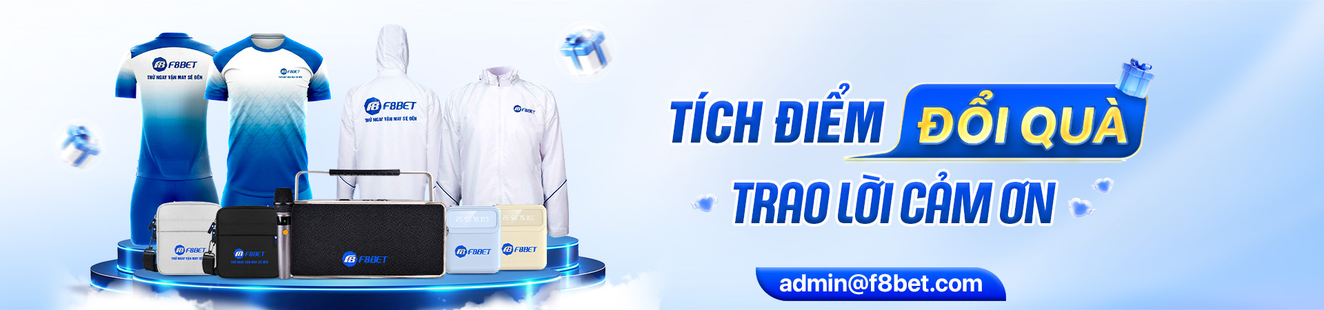 đổi quà tại f8bet qua sự kiện tích điểm